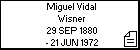 Miguel Vidal Wisner