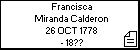 Francisca Miranda Calderon