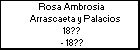 Rosa Ambrosia Arrascaeta y Palacios