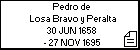 Pedro de Losa Bravo y Peralta