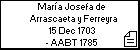 Mara Josefa de Arrascaeta y Ferreyra