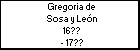 Gregoria de Sosa y Len