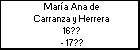Mara Ana de Carranza y Herrera