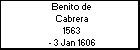 Benito de Cabrera