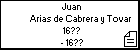 Juan Arias de Cabrera y Tovar
