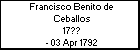 Francisco Benito de Ceballos