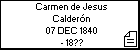 Carmen de Jesus Caldern