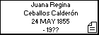 Juana Regina Ceballos Caldern