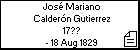 Jos Mariano Caldern Gutierrez