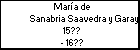 Mara de Sanabria Saavedra y Garay