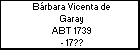 Brbara Vicenta de Garay