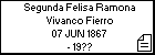 Segunda Felisa Ramona Vivanco Fierro